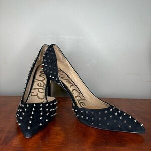 Sam Edelman Black Studded Heels